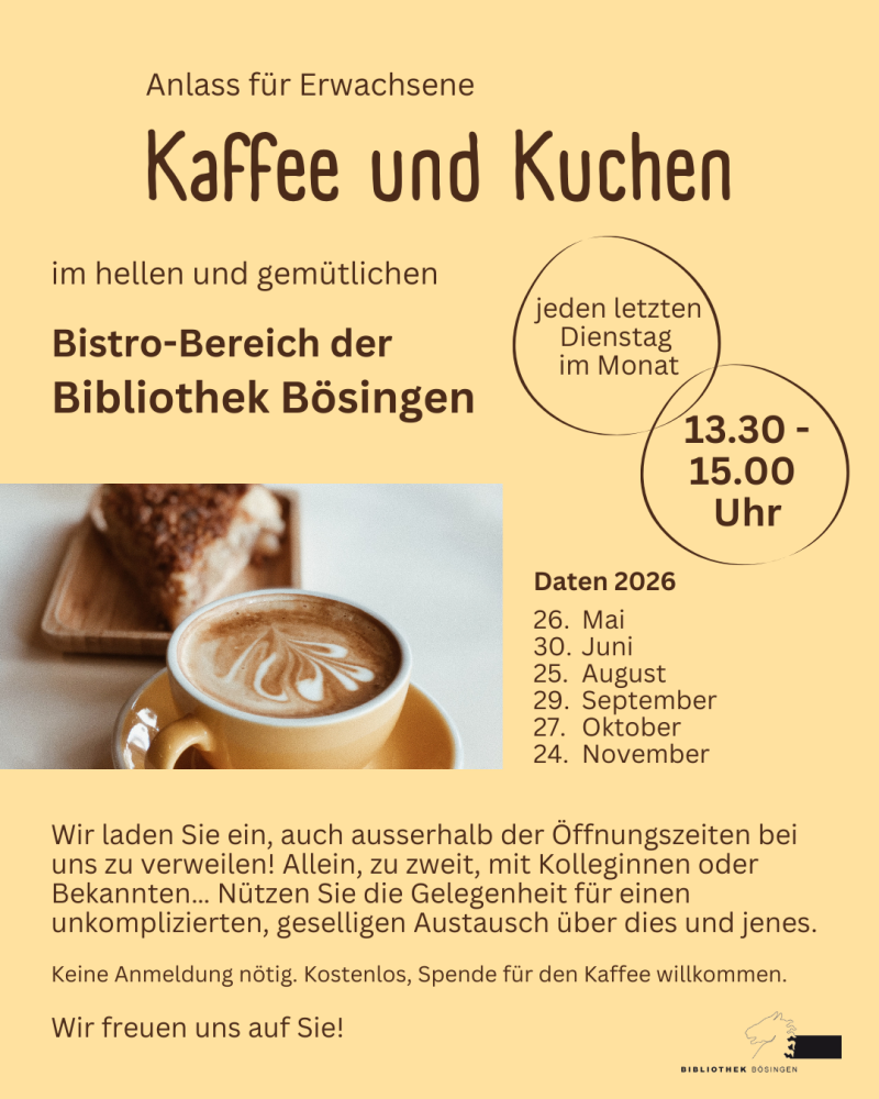 Kaffee und Kuchen - neues Angebot